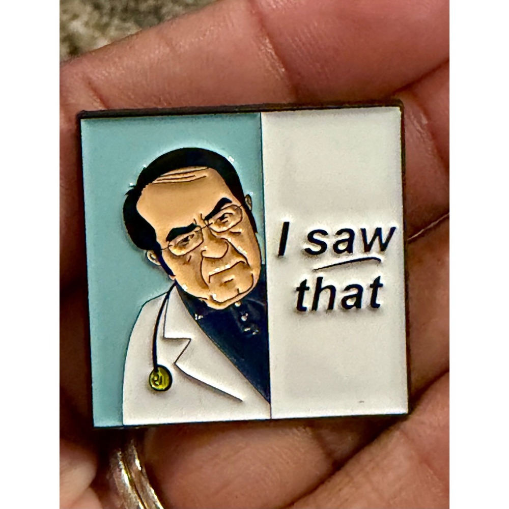 Dr Nowzaradan I Saw That Enamel Pin My 600-lb Life Funny Meme Lapel Pin